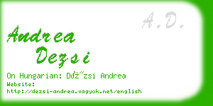 andrea dezsi business card